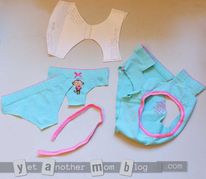American Girl undies pattern laying out