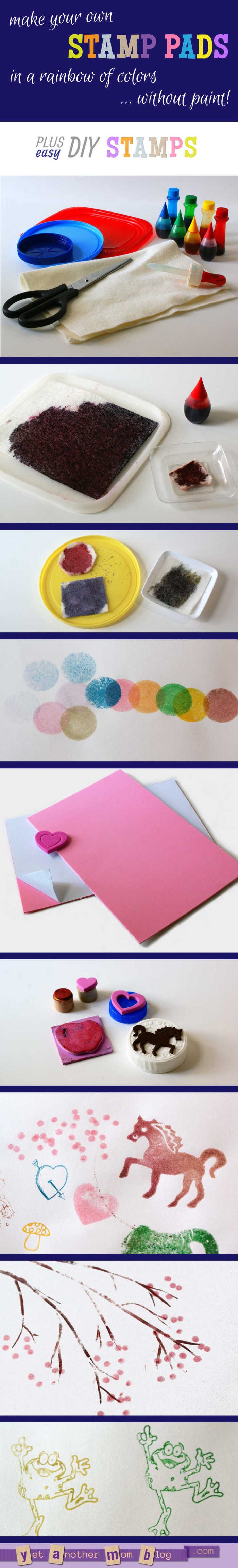 DIY Stamp Pads and Foam Stamps