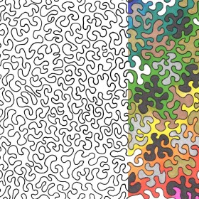 Coloring Page of Squiggles