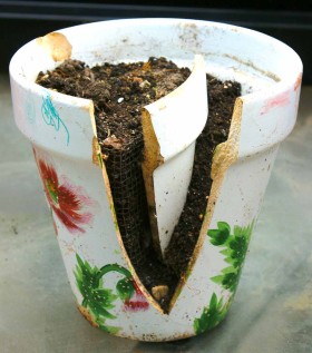 Small Fairy Garden DIY Using Broken Flower Pot