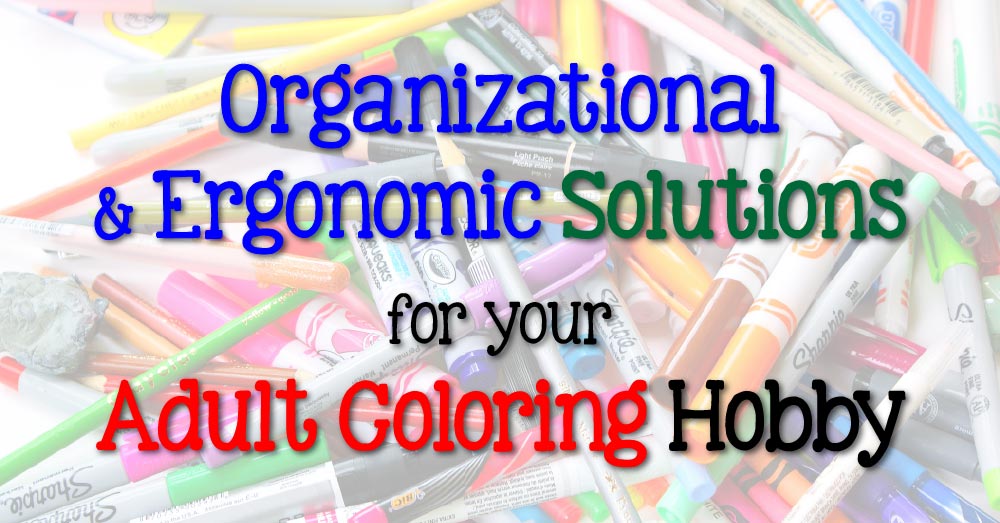 You’ve got this new obsession: ADULT COLORING. You’ve bought tons of books, markers, and pencils. Now, where to store it all? Get organized, and set yourself up with a comfortable coloring space!