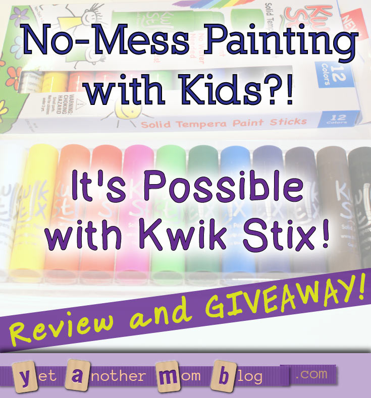 No-Mess Painting with Kids?! It's Possible with Kwik Stix! Product Review and GIVEAWAY! (Ends Dec 16, 2015)