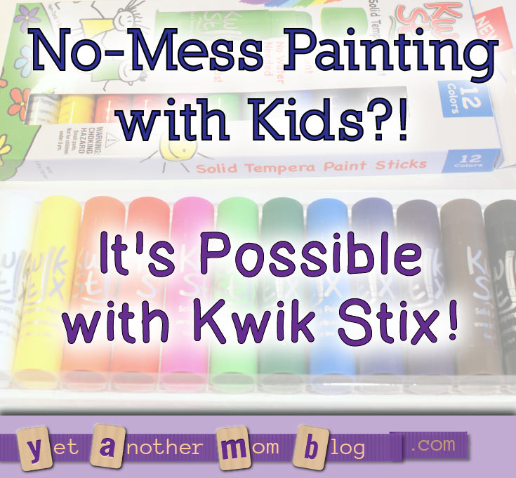 No-Mess Painting with Kids?! It's Possible with Kwik Stix! {Product Review}