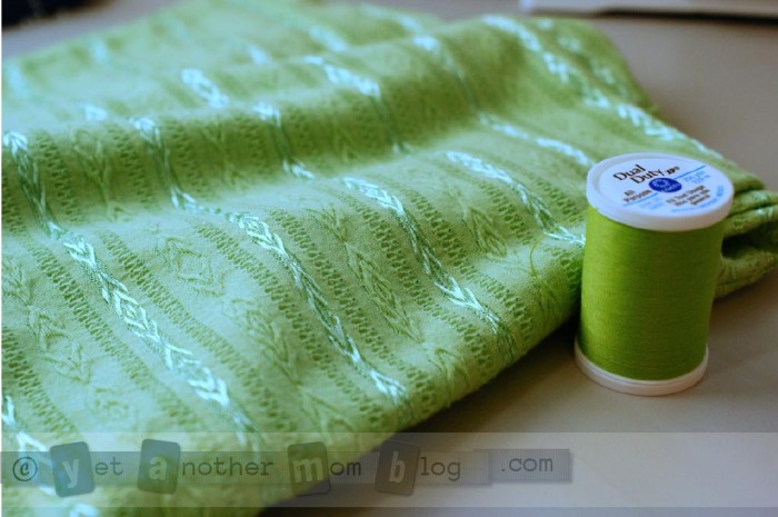 green shirt to be upcycled