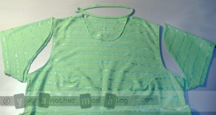 T-shirt refashion disassembly