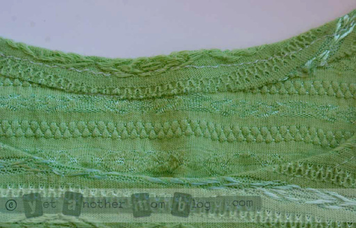 T-shirt refashion neck detail