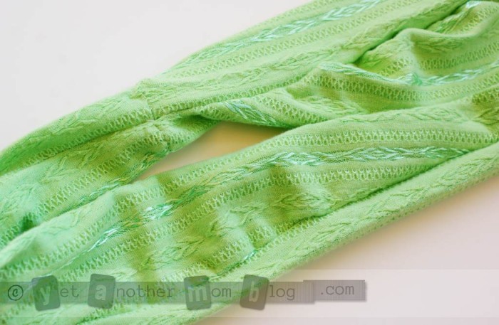 T-shirt refashion - sleeves become scarf