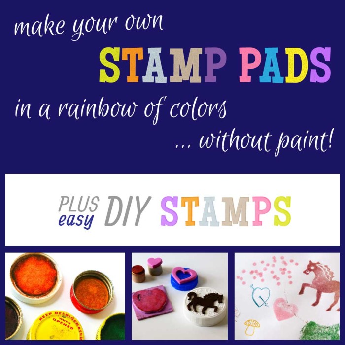 DIY Stamp Pads and Foam Stamps