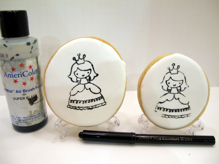 Stamping on cookies from sweethopecookies