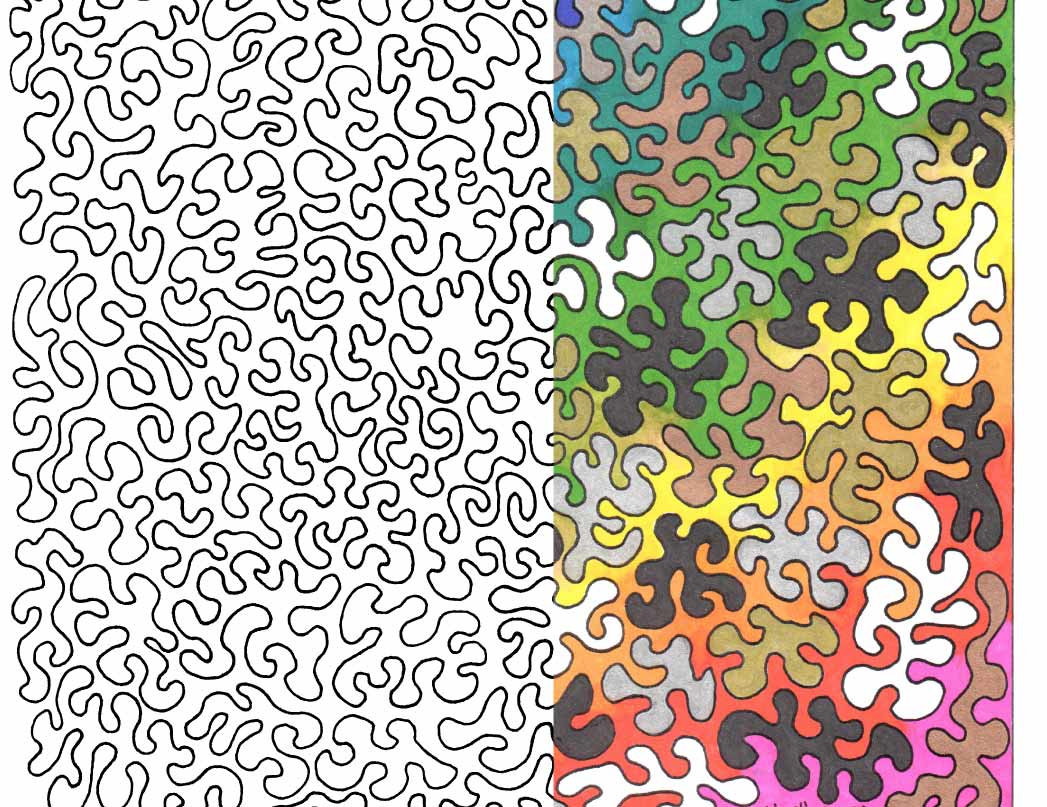 Coloring Page of Squiggles