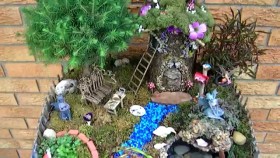 Fairy-Garden-with-Pond-and-Waterfall