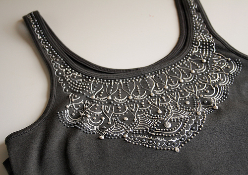 70+ Uses for Puffy Paint: Top Embellished with Puffy Paint