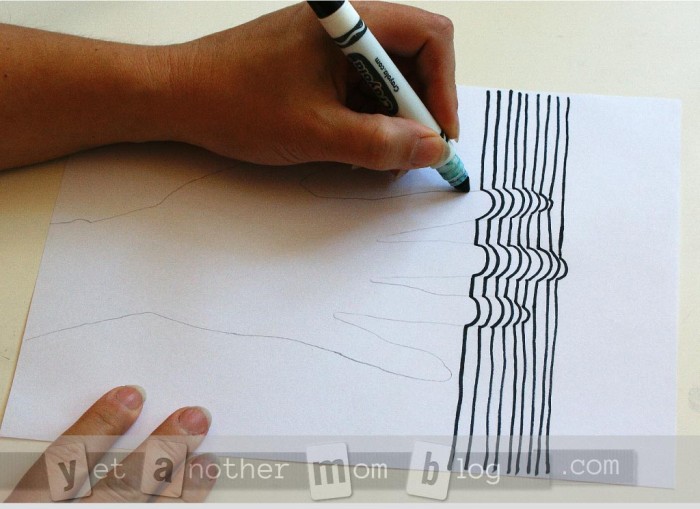3D Line Art of Hand -more tracing