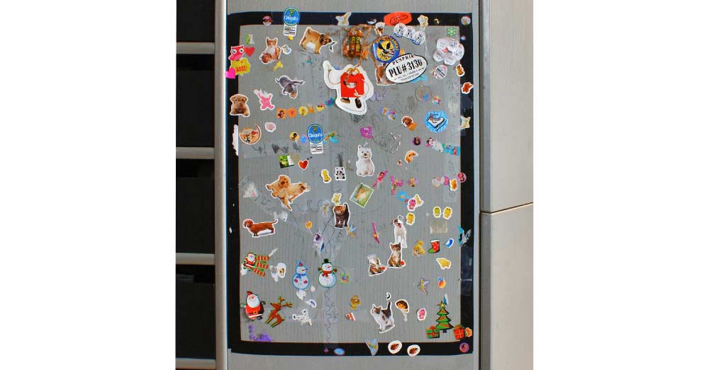 Create a Place for Kids to Stick Their Stickers... give them a special spot to put their stickers on display without damaging your walls and furniture!