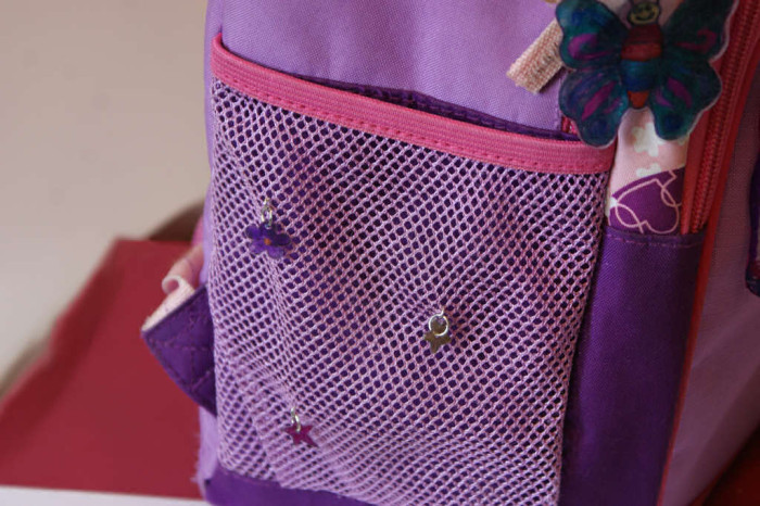 Backpack shrink plastic charms