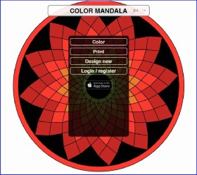 Color Manada - mandala coloring page creation app