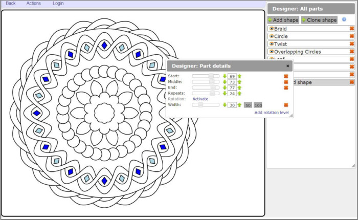 Color Mandala app tutorial for creating mandala coloring pages using this FREE online tool!