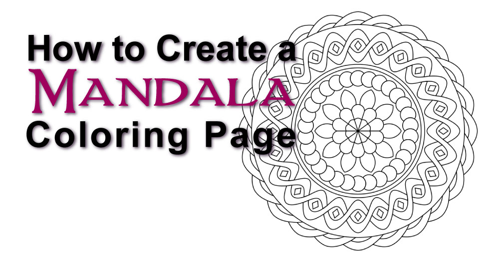 How to Create a Mandala Coloring Page - it is so easy with this FREE online app, a 6-yr-old can do it!