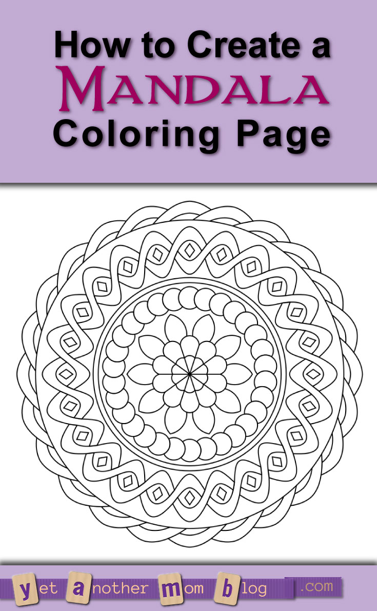 Don't think you are artistic enough to create a mandala coloring page? Think again! This FREE online tool for creating mandalas is so easy to use, a six-yr-old can do it! Follow my step-by-step tutorial!