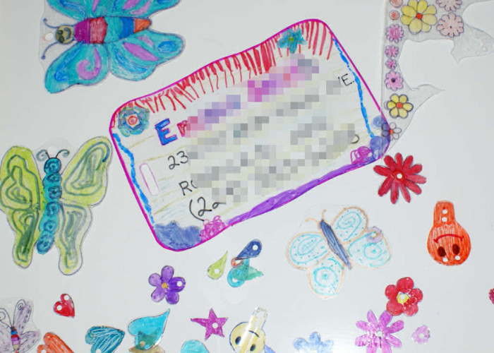 Shrink Plastic ID tag and other shapes ready for baking