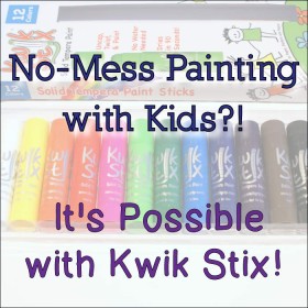 No-Mess Painting with Kids?! It's Possible with Kwik Stix - Review