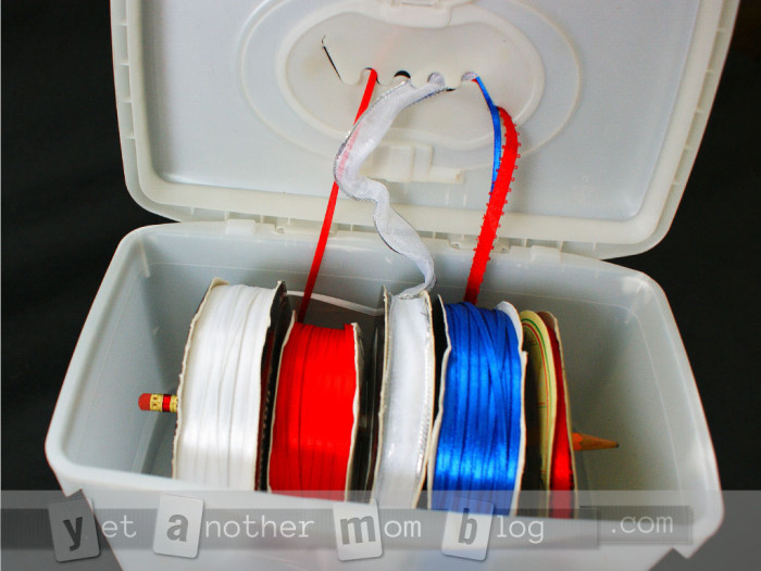 Baby wipes ribbon organizer