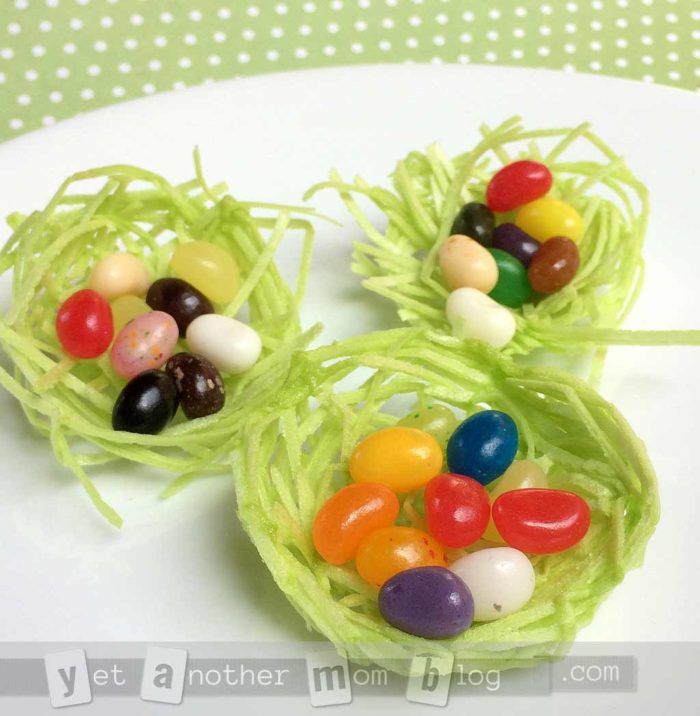 Edible Birds Nests made with edible grass - great for Easter!